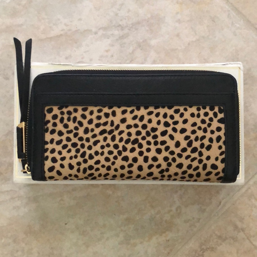 Stella & Dot {Covet} Leather Leopard Wallet